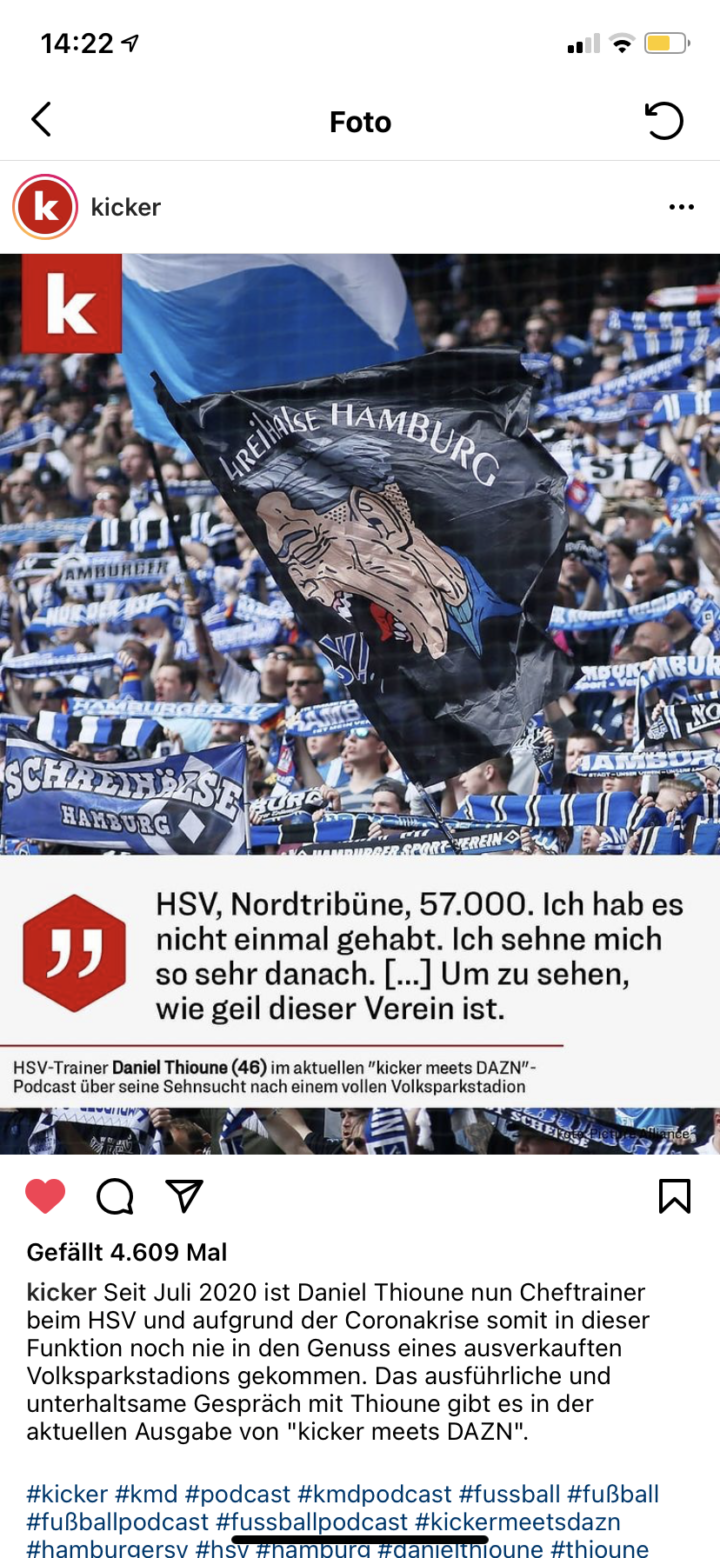 Des Trainers Sehnsucht nach den HSV-Fans