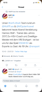 Ex-HSV-Trainer Hannes Wolf kommentiert den HSV