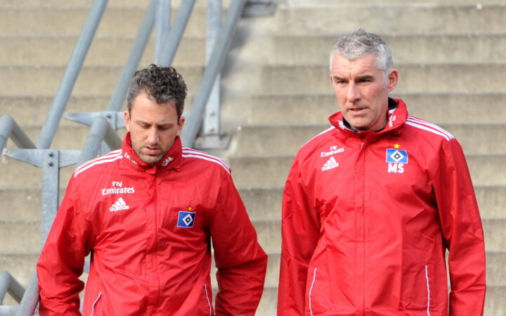 Roger Stilz (l.) war vor einigen Jahren als Co-Trainer für den HSV aktiv.