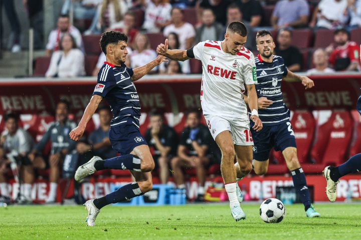 Kölns Tim Lemperle im Auftaktspiel gegen den HSV