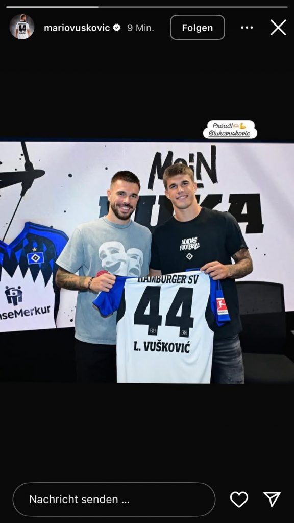 Instagram-Story von Mario Vuskovic (Screenshot: Instagram/mariovuskovic)