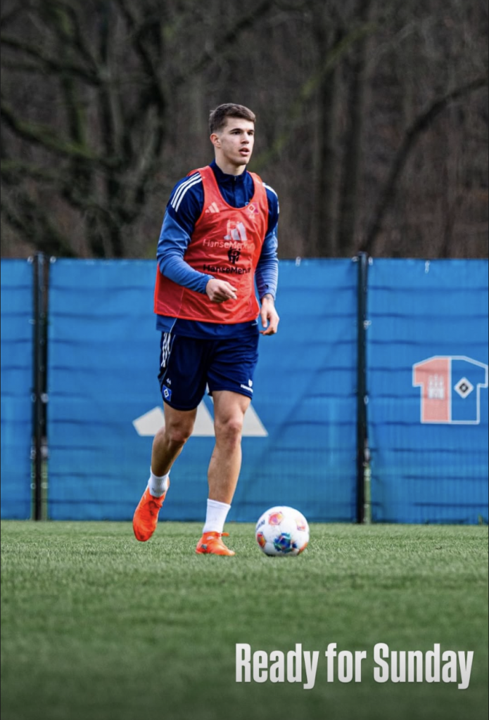 Luka Vuskovic auf dem Trainingsplatz