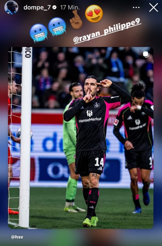 Rayan Philippe jubelt