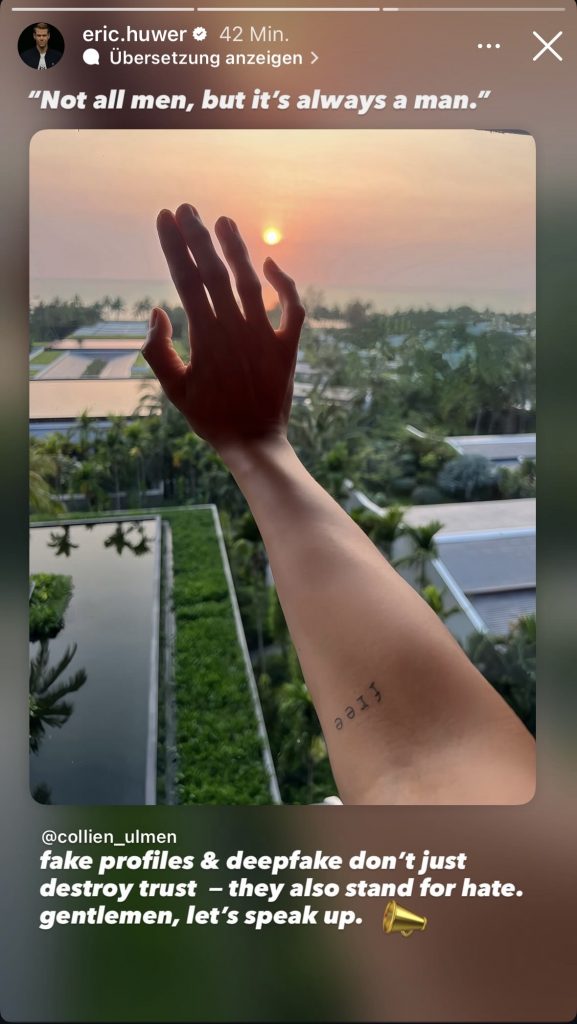 Instagram-Story von Eric Huwer